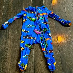 Poshpeanut hot wheels onesie